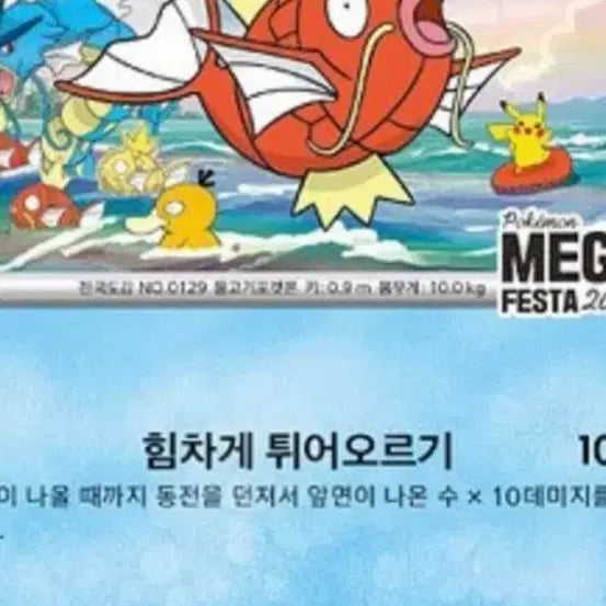 [BUNJANG] Magikarp Stamp Rally Promo Card / 잉어킹 스탬프랠리 프로모카드(총2매)