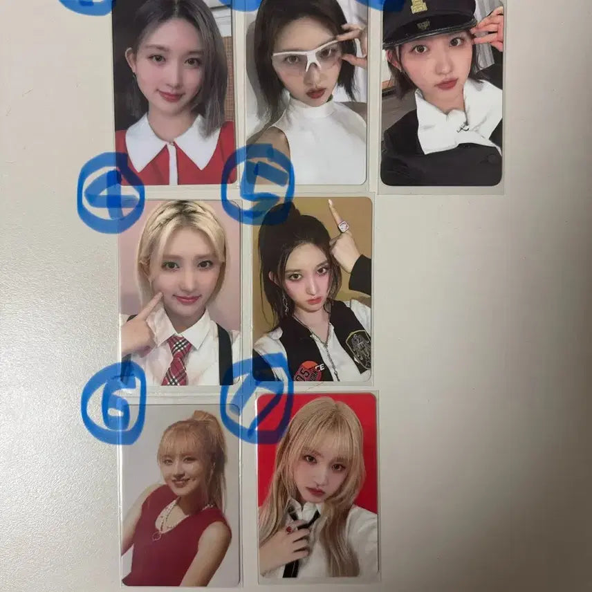 [BUNJANG] IVE Photocard Bundle Set (7 pcs) / 급처) 아이브 포토카드 7장 일괄 판매
