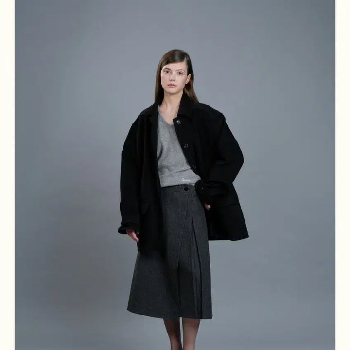 [BUNJANG] Ribbonbit Lucan Half Coat / 리본빛 Lucan Half Coat
