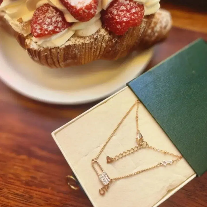[BUNJANG] 14K Pink Gold Unique Custom Lock and Key Pendant Necklace / 인천직거래65만원@14k 고퀄 세상에 하나 특별제작 목걸이(세공비 고가)