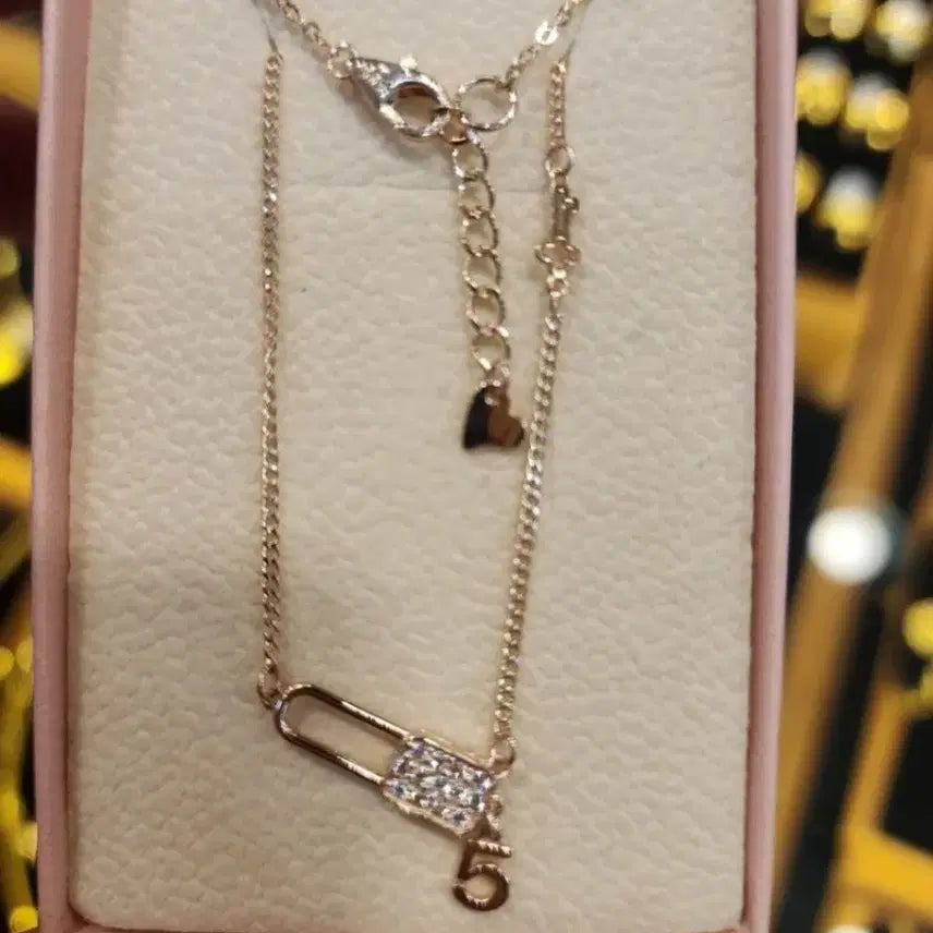 [BUNJANG] 14K Pink Gold Unique Custom Lock and Key Pendant Necklace / 인천직거래65만원@14k 고퀄 세상에 하나 특별제작 목걸이(세공비 고가)