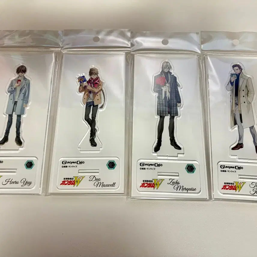 [BUNJANG] Gundam Cafe Acrylic Stand Set - Gundam Wing, Zeta Gundam, Double Zeta Gundam / 건담카페 아크릴스탠드 건담윙 제타건담 건담더블제타