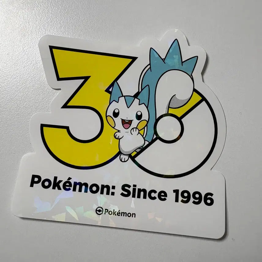 [BUNJANG] Pokemon 30th Anniversary Pachirisu Logo Sticker / 포켓몬 30주년 파치리스 로고스티커 올리브영