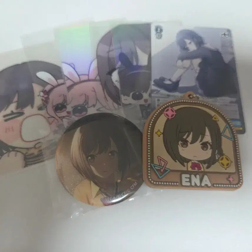 [BUNJANG] Project SEKAI Shinonome Ena Can Badge Keychain Photocard / 프로세카 프세카 시노노메 에나 캔뱃지 키링 포카