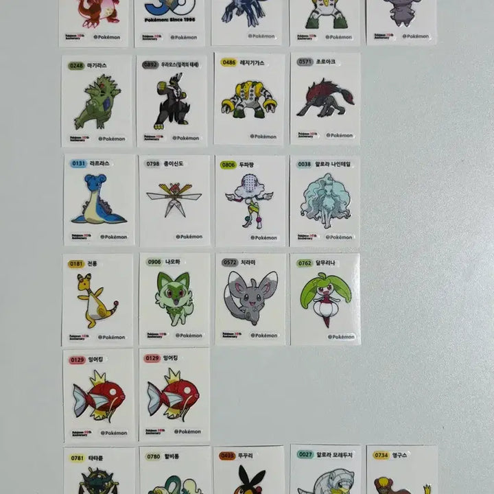 [BUNJANG] Pokemon Stickers / 포켓몬띠부씰