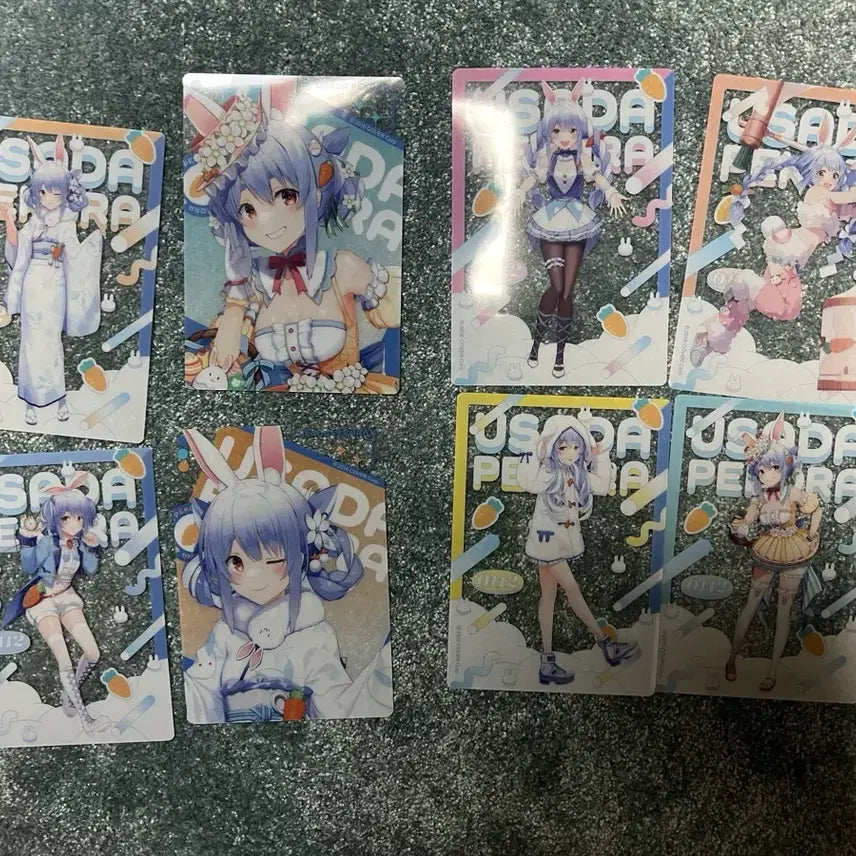 [BUNJANG] Usada Pekora Hololive Clear Card Set (8 Cards) / 우사다 페코라 홀로라이브 클리어 카드 8장