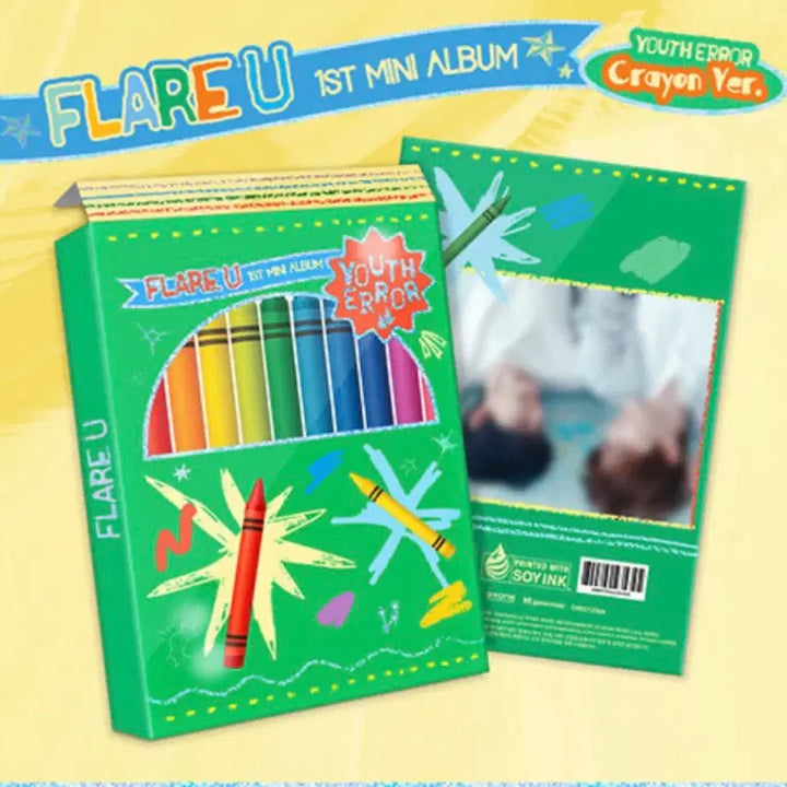 [BUNJANG] Flareup Crayon Version Sealed Album (Choi Ripwoo, Kang Woojin) / <현물> 플레어유 크레용 미개봉 앨범 ( flareu 최립우 강우진 )