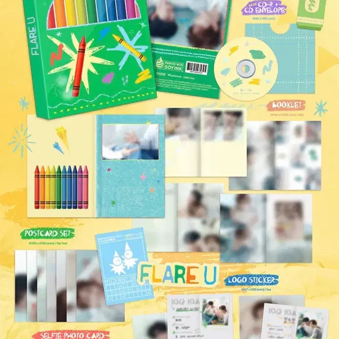 [BUNJANG] Flareup Crayon Version Sealed Album (Choi Ripwoo, Kang Woojin) / <현물> 플레어유 크레용 미개봉 앨범 ( flareu 최립우 강우진 )