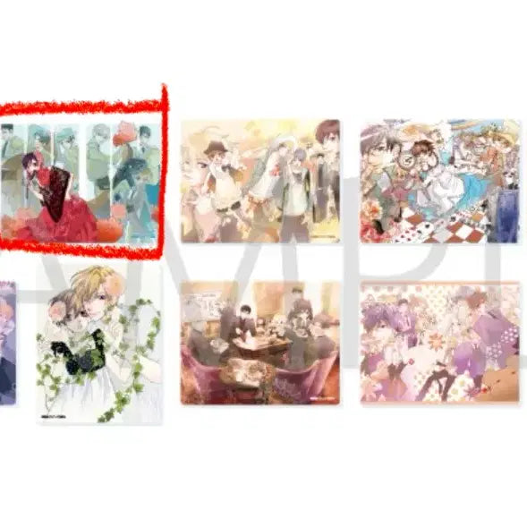[BUNJANG] Ouran High School Host Club Acrylic Card Bundle Set / (일괄) A3 오란고교 호스트부 아크릴카드