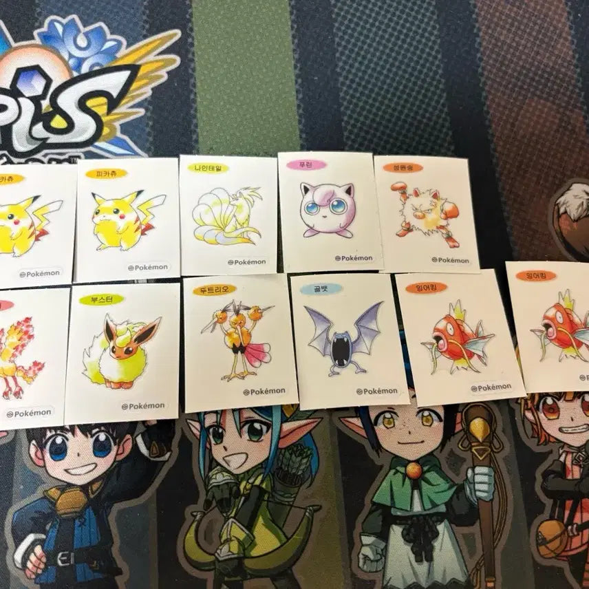 [BUNJANG] Pokemon 30th Anniversary Stickers Bundle / 포켓몬 30주년 띠부실 일괄(피카츄, 파이어 등)판매