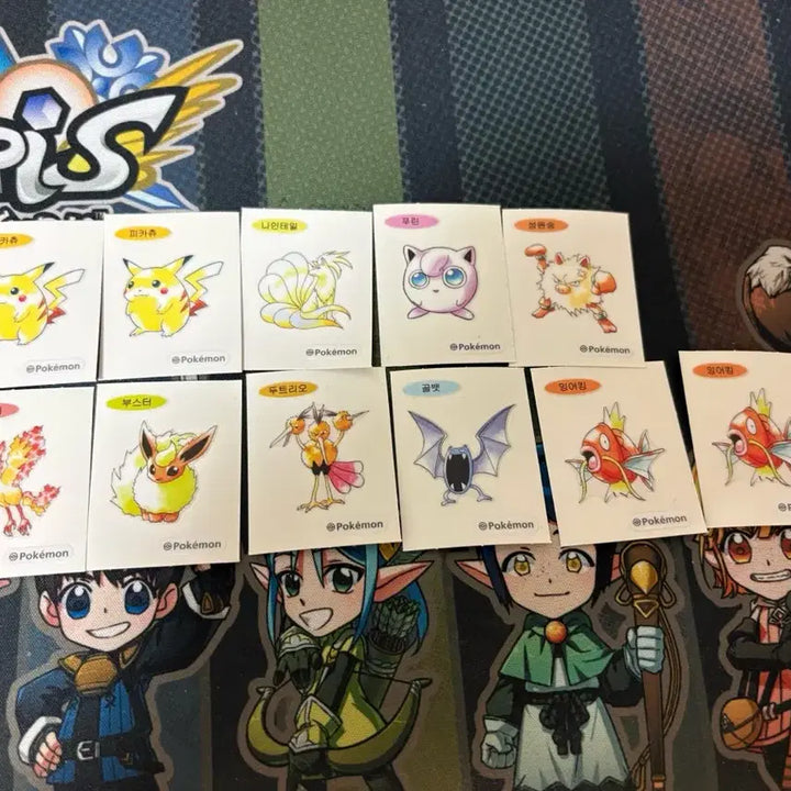 [BUNJANG] Pokemon 30th Anniversary Stickers Bundle / 포켓몬 30주년 띠부실 일괄(피카츄, 파이어 등)판매