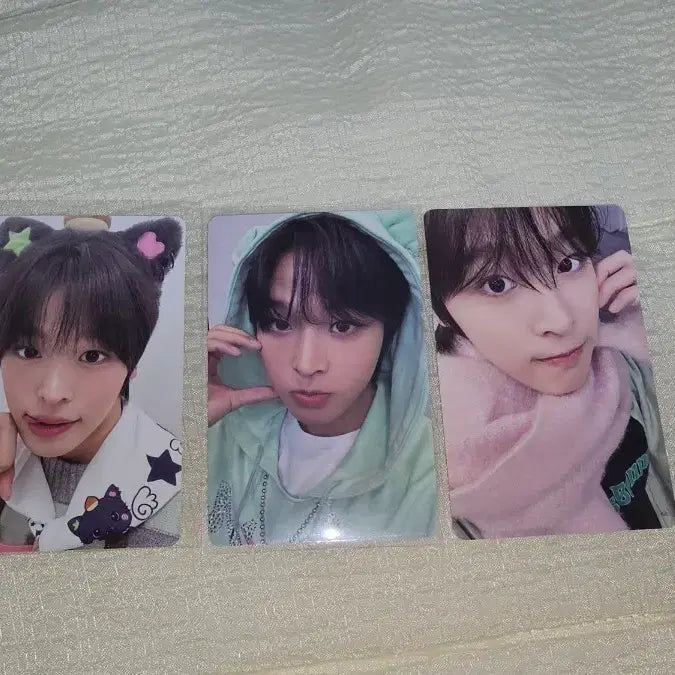 [BUNJANG] NCT WISH Riku Bakery Christmas Photocard Bundle Set / nct wish 리쿠 포카 3장/베이커리 크리스마스 트레카 컬러