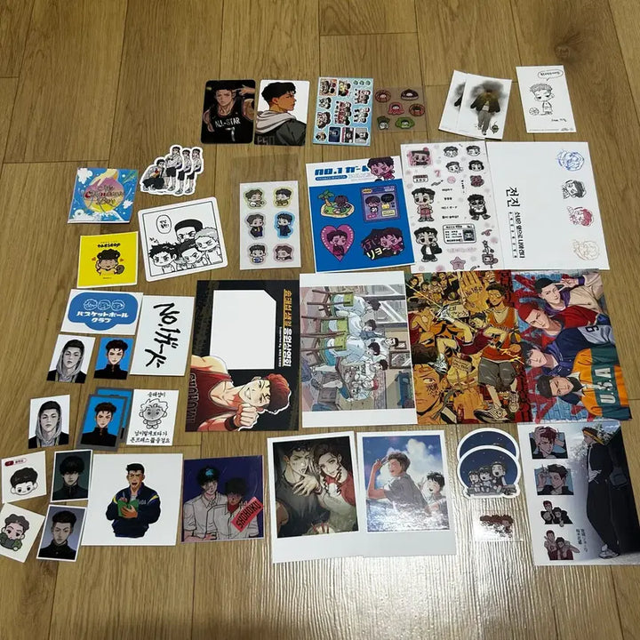 [BUNJANG] Slam Dunk Song Taeseop Sticker, Postcard, Photocard, Acrylic Stand Bundle / 슬램덩크 송태섭 굿즈 스티커 엽서 포카  아크릴스탠드