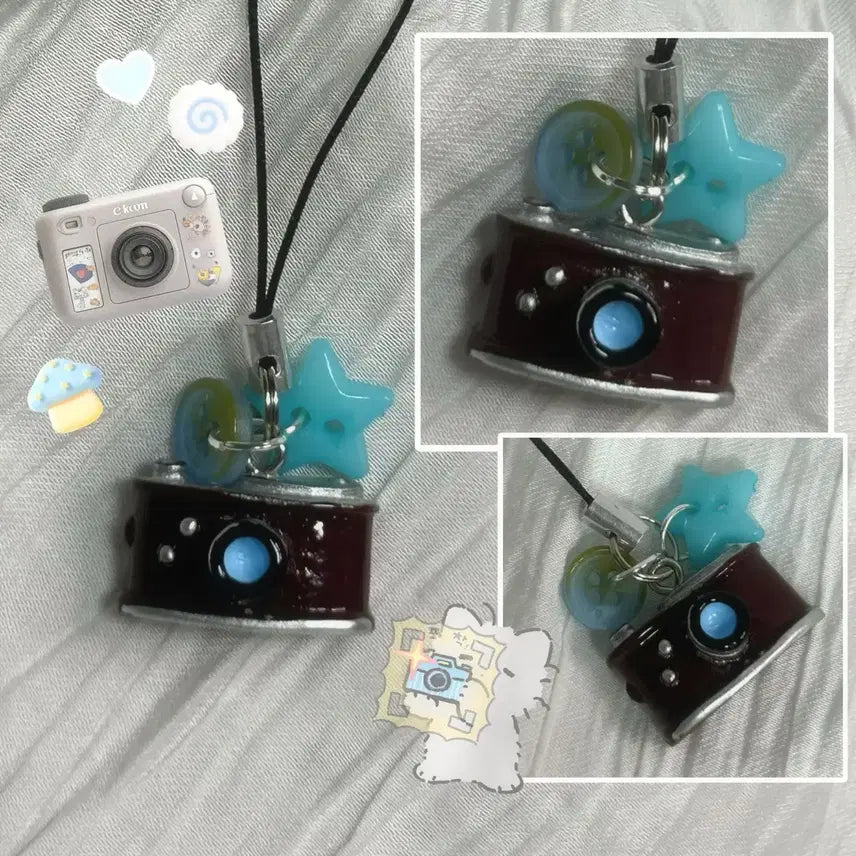 [BUNJANG] Handmade Camera Bead Keychain / [비즈키링] 카메라 키링