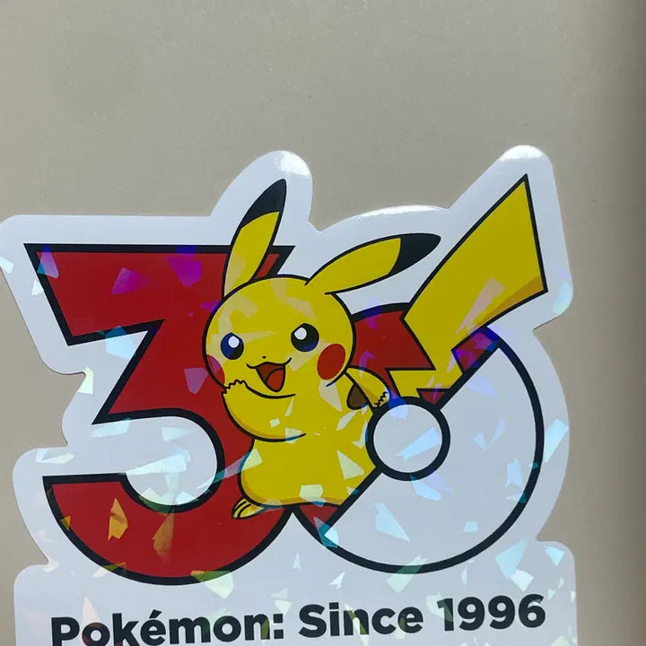 [BUNJANG] Pokemon 30th Anniversary Sticker Pikachu / 포켓몬 30주년 스티커 팝니다_피카츄