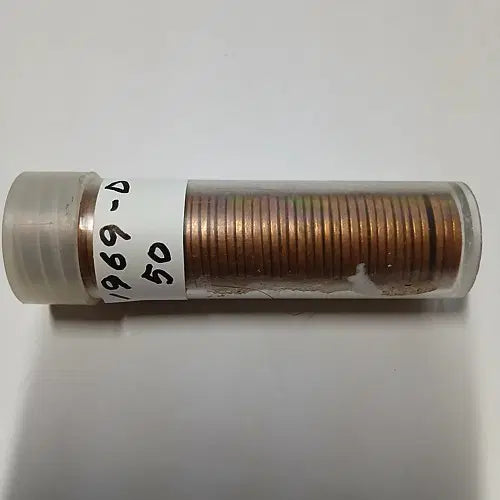 [BUNJANG] Lincoln Penny Collection: 1969 (50-Coin Roll) &amp; 1982 Small Date Copper (5 Coins) / 링컨페니 1969년 50개(1롤) + 1982년도 CU 3.1g 스몰테이트