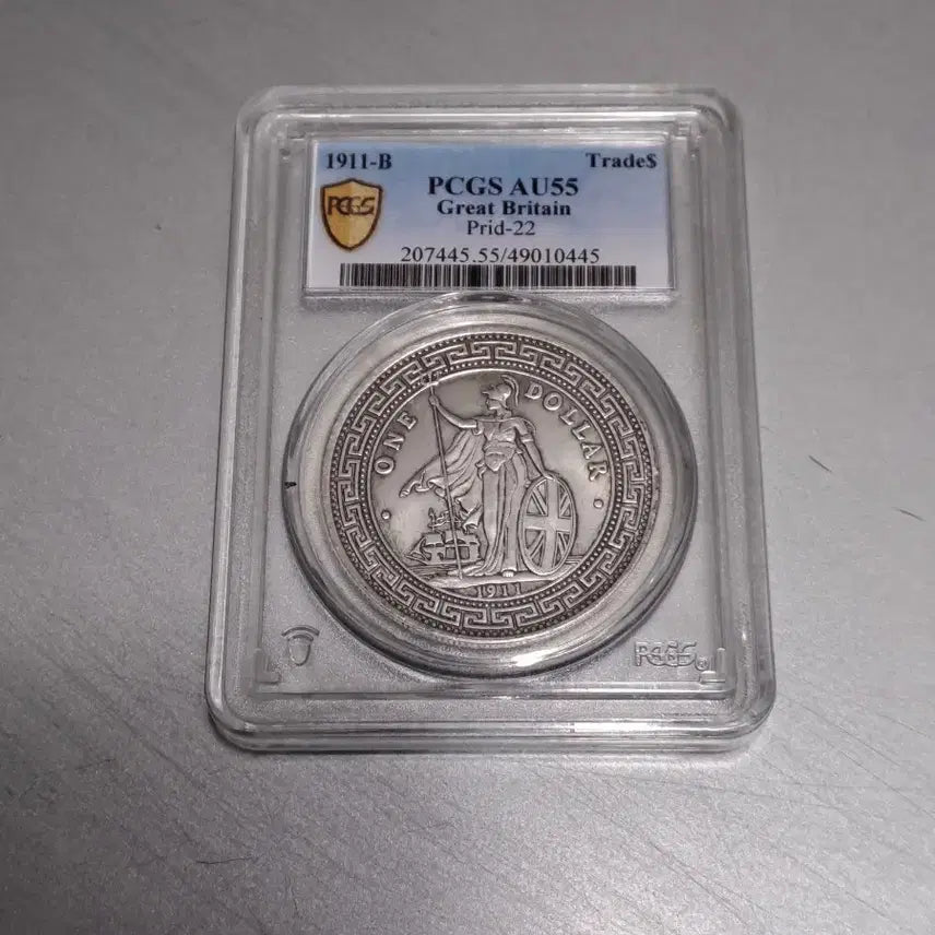 [BUNJANG] 1911 British Trade Dollar Coin PCGS AU55 / 1911 영국 무역 달러 PCGS AU55