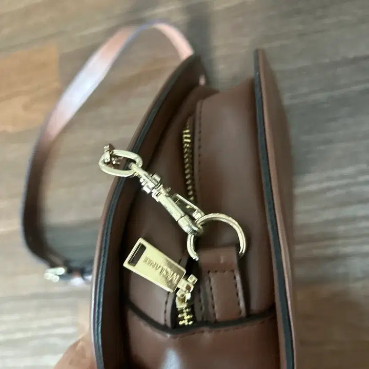 [BUNJANG] Brown Leather Crossbody Bag / 브라운 가죽 크로스백