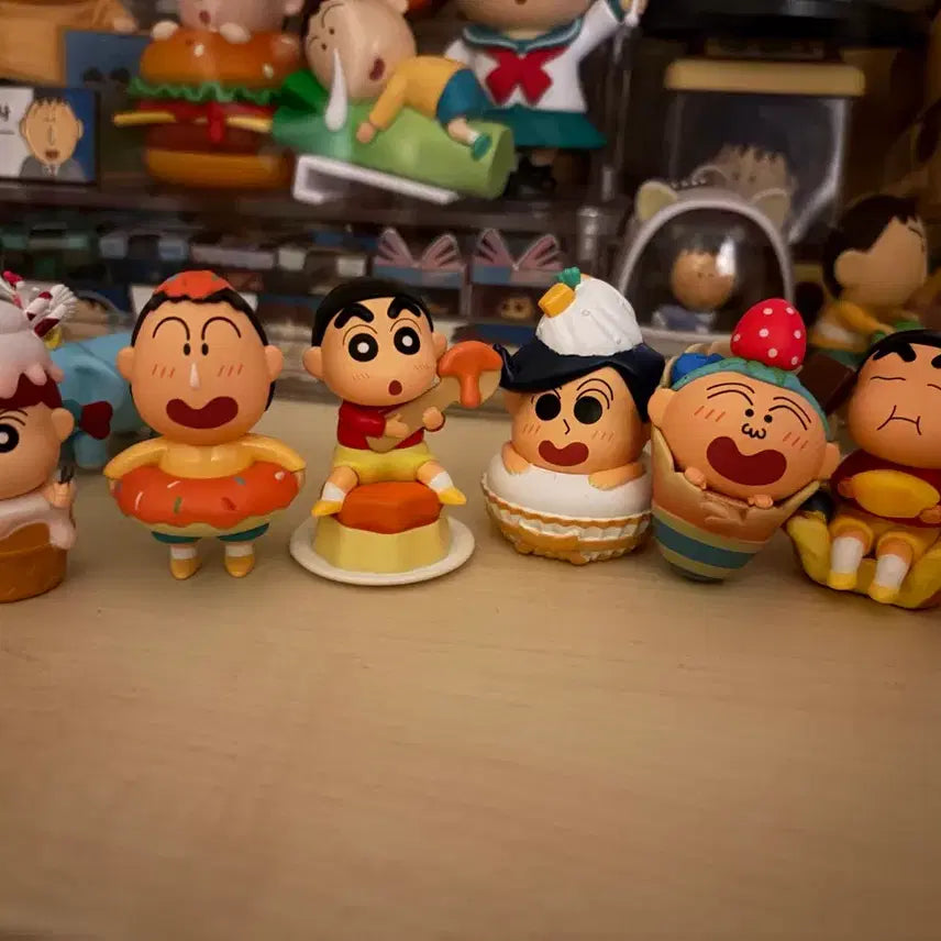 [BUNJANG] Crayon Shin-chan Dessert Figure - Masao &amp; Kazama / 짱구 디저트피규어 유리, 훈이
