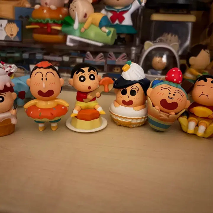[BUNJANG] Crayon Shin-chan Dessert Figure - Masao &amp; Kazama / 짱구 디저트피규어 유리, 훈이
