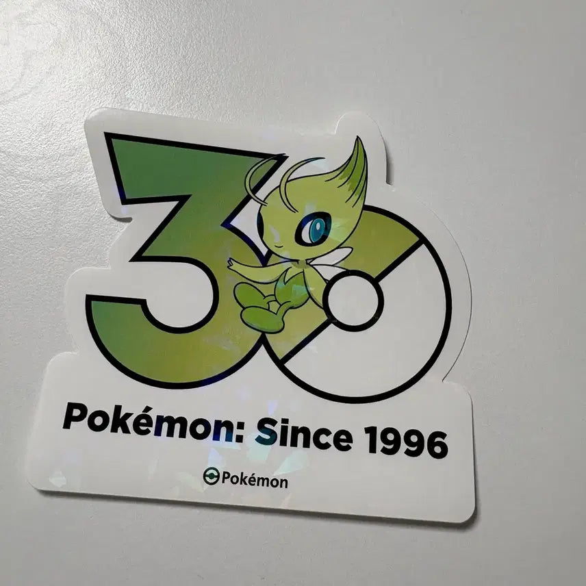 [BUNJANG] Pokemon Celebi 30th Anniversary Logo Sticker / 포켓몬 30주년 세레비 로고스티커 올리브영