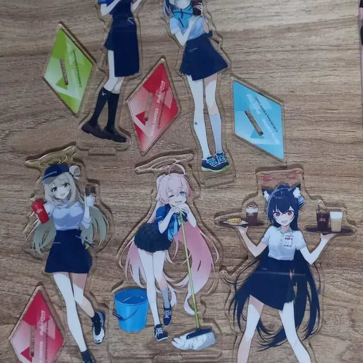 [BUNJANG] Blue Archive Ediya Collaboration Acrylic Set / 블루아카이브 이디야 콜라보 아크릴세트 팝니다.
