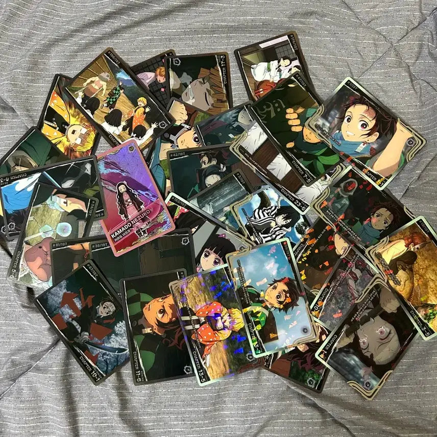 [BUNJANG] Demon Slayer Nezuko Rare Card Bundle Set / 귀칼 랜덤 카드 일괄 네즈코 레어