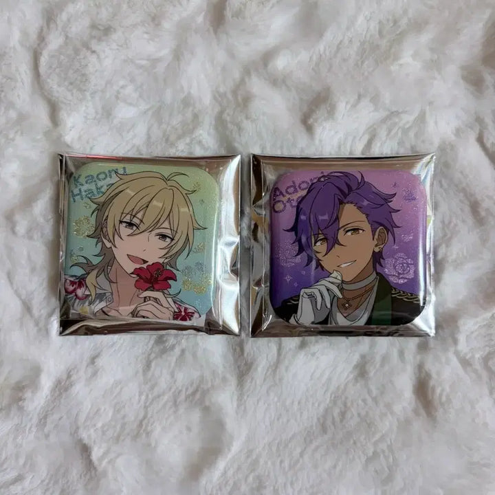 [BUNJANG] Ensemble Stars! Starry Square Can Badge Set - UNDEAD (Kaoru Hakaze, Adonis Otogari) / 앙스타 별빛 사각 캔뱃지 하카제 카오루 오토가리 아도니스 언데드 중스타