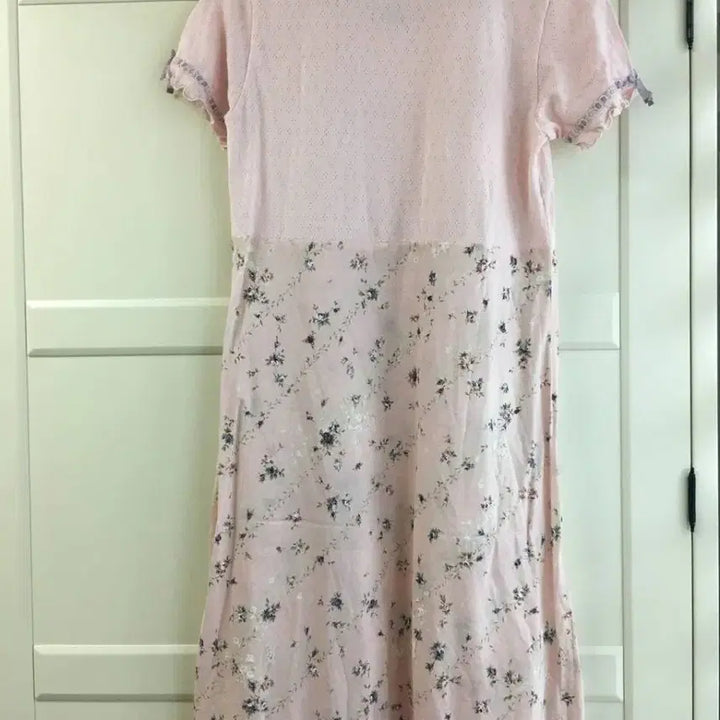 [BUNJANG] Ikuko Strawberry Milk Flower Lace Short Sleeve Dress Pajama / JPN 이쿠코 딸기우유 꽃 레이스 반팔원피스 파자마 히메갸루 공주 유럽