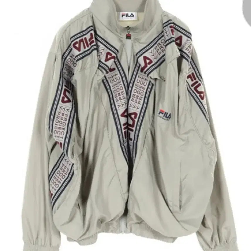[BUNJANG] Y/PROJECT x Fila Collaboration Nylon Track Jacket / Y/PROJECT 필라 팝업 트랙 재킷 블루종 나일론 그레이
