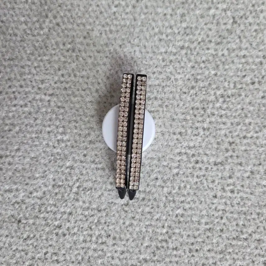 [BUNJANG] Black Cubic Hairpin Set / 블랙 큐빅 머리핀 헤어핀
