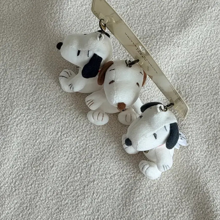 [BUNJANG] USJ Snoopy Plush Keychain 3-Piece Set / USJ 스누피 봉제인형 키링 3종 세트