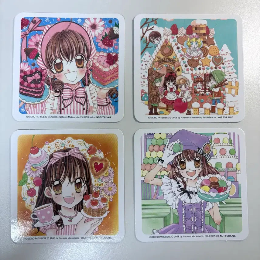 [BUNJANG] Yumeiro Patissiere Original Popup Exclusive Coaster Bundle Set / 일괄) 꿈빛파티시엘 원작 팝업 특전 티코스터