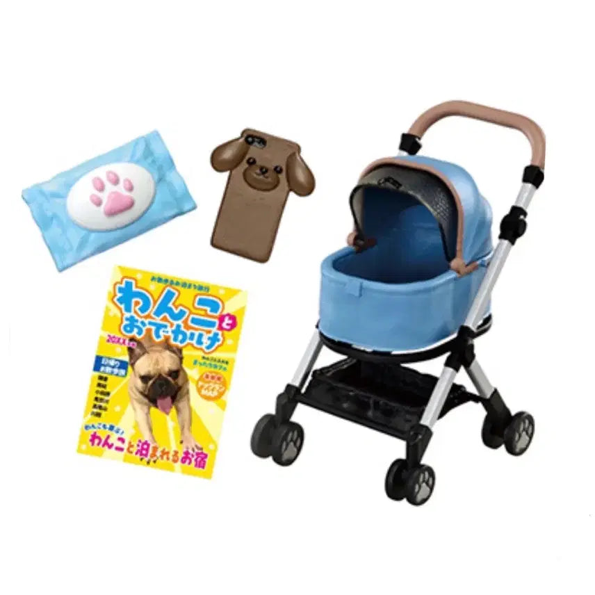 [BUNJANG] Re-Ment Dog Cart Food Miniature / 리멘트 강아지 카트 식완