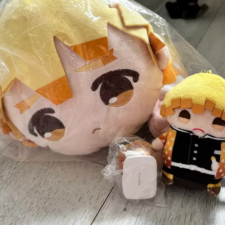 [BUNJANG] Demon Slayer Zenitsu Onemutan Tissue Plush Bundle Set / 귀멸의 칼날 젠이츠 오네무탄 마메메이토 티슈누이 일괄 양도