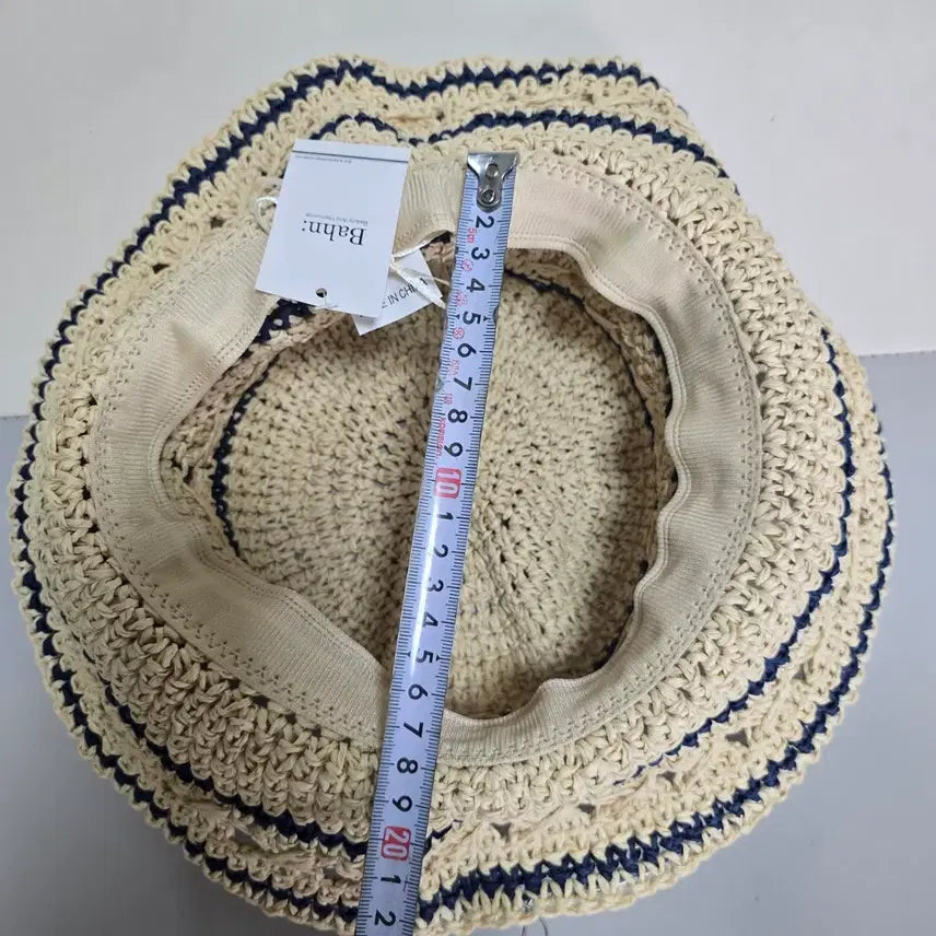 [SOLD OUT] 밀짚 벙거지 모자 네이비 줄무늬(모자)
