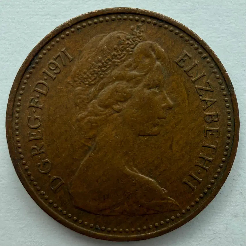 [BUNJANG] 1971 United Kingdom New Penny Coin / 1971년 영국 뉴1페니 동전 S3311