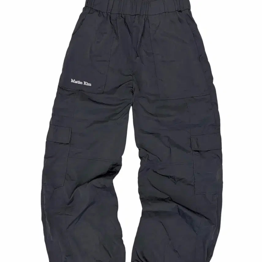 [BUNJANG] Matinkim Woven Nylon String Pants Dark Grey (S) / 마뗑킴 우븐 나일론 바스락 스트링팬츠 다크그레이 (S/26~30)