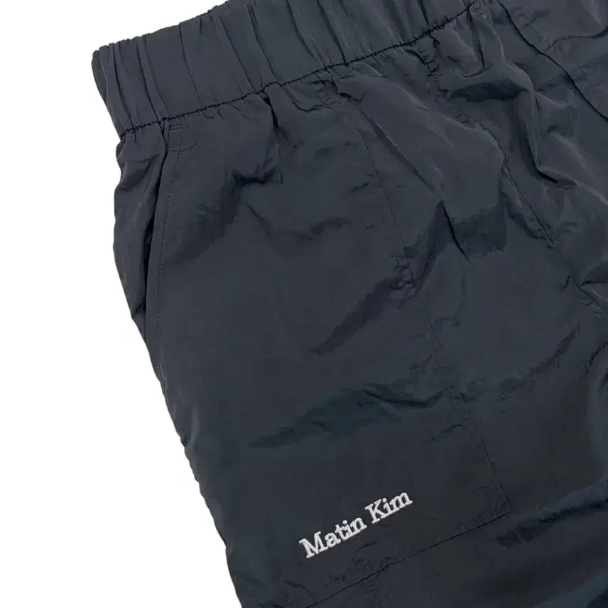 [BUNJANG] Matinkim Woven Nylon String Pants Dark Grey (S) / 마뗑킴 우븐 나일론 바스락 스트링팬츠 다크그레이 (S/26~30)