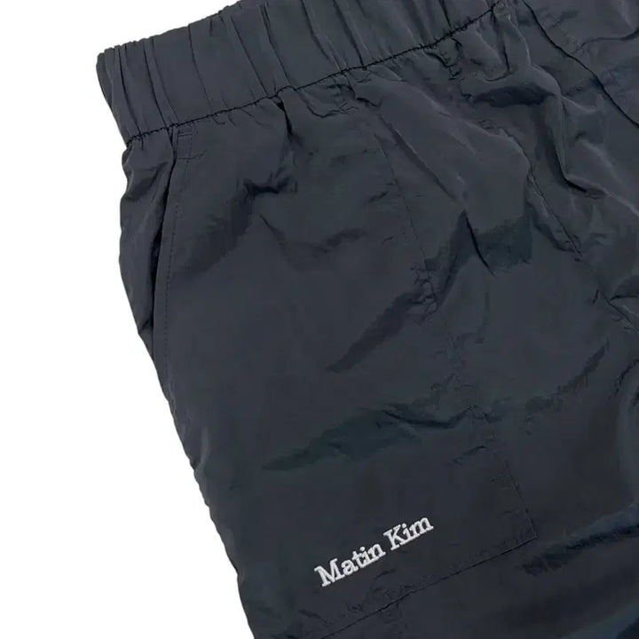 [BUNJANG] Matinkim Woven Nylon String Pants Dark Grey (S) / 마뗑킴 우븐 나일론 바스락 스트링팬츠 다크그레이 (S/26~30)