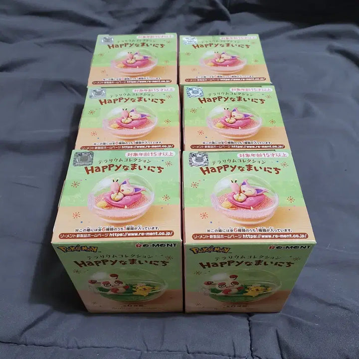 [BUNJANG] Re-Ment Pokémon Terrarium Happy Day Full Set (6 Types, Sealed) / 리멘트 포켓몬 테라리움 해피데이 6종 풀세트(미개봉/택포)