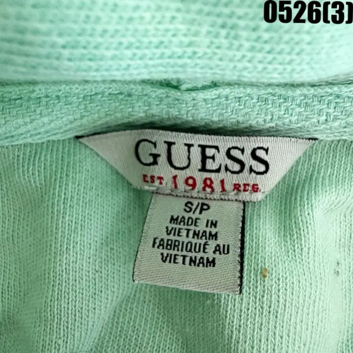 [SOLD OUT] Guess 민트색 후드집업 S 0526