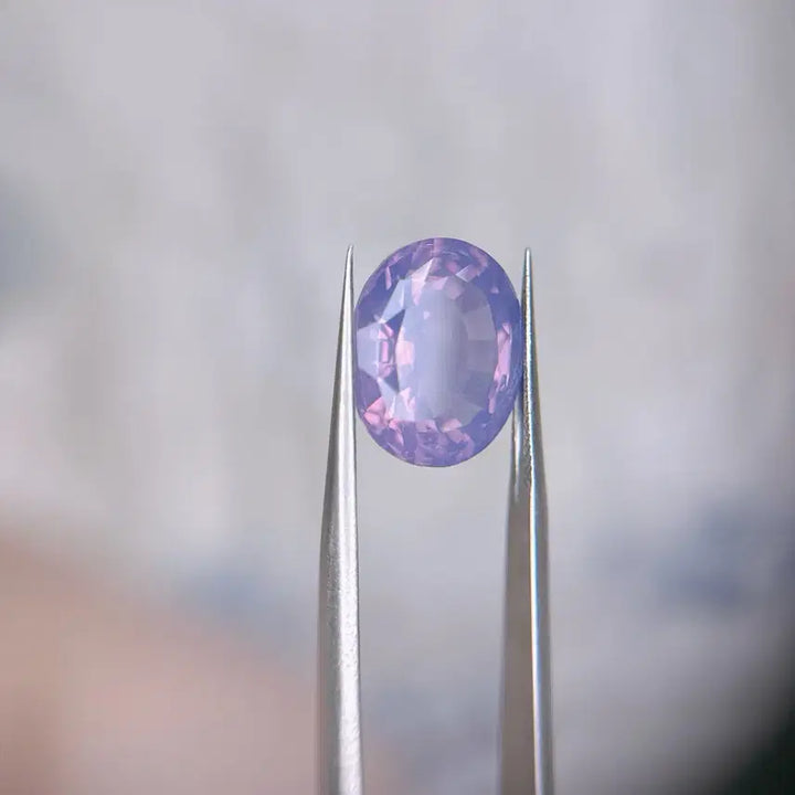 [BUNJANG] Rhodonite Oval Cut Gemstone 8.27ct / 진 라벤더 문 쿼츠 / 진라문쿼 오벌컷 8.27ct