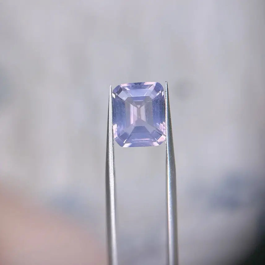[BUNJANG] Lavender Moon Quartz Emerald Cut 5.18ct Gemstone / 라벤더 문 쿼츠 / 라문쿼 에메랄드 컷 5.18ct