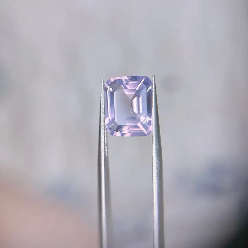 [BUNJANG] Lavender Moon Quartz Emerald Cut 5.18ct Gemstone / 라벤더 문 쿼츠 / 라문쿼 에메랄드 컷 5.18ct