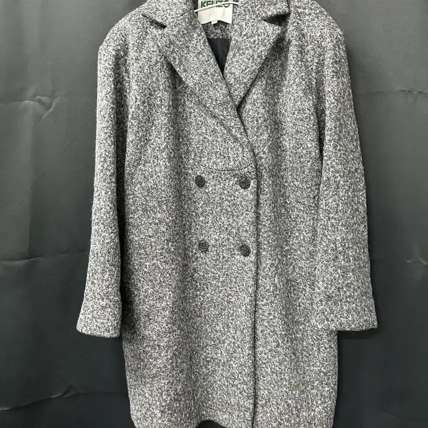 [BUNJANG] KENZO Grey Wool Coat / KENZO 겐조 회색 모직 코트