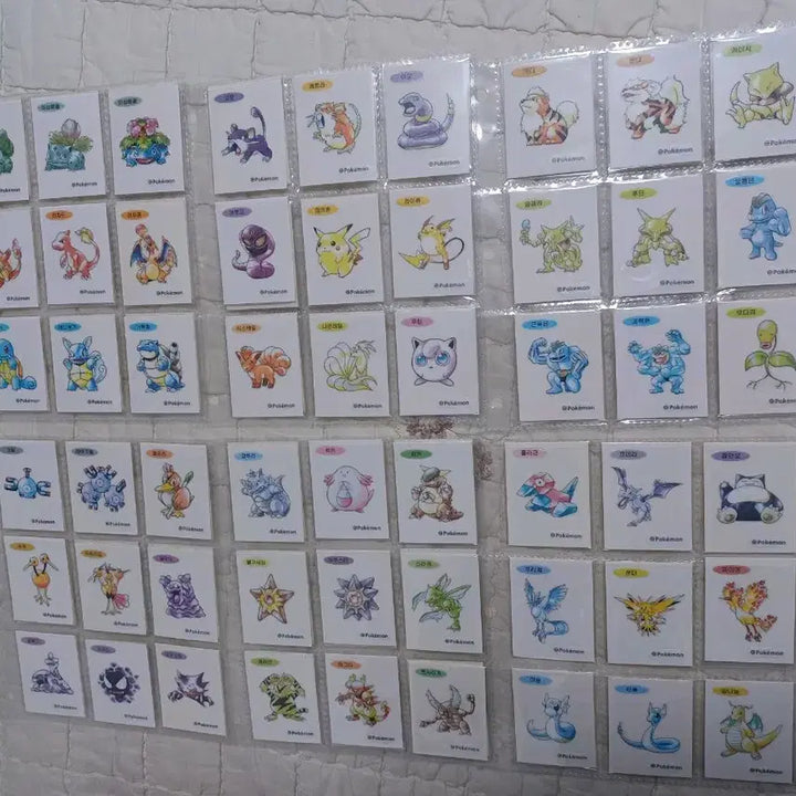 [BUNJANG] Pokemon Artwork Sticker Collection (99 Types) / 포켓몬 아트웍 띠부씰 전종(뮤츠X)99종 팝니다
