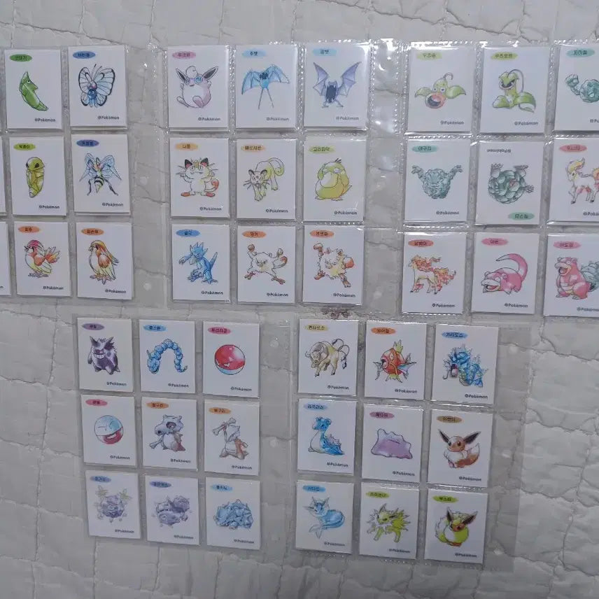 [BUNJANG] Pokemon Artwork Sticker Collection (99 Types) / 포켓몬 아트웍 띠부씰 전종(뮤츠X)99종 팝니다