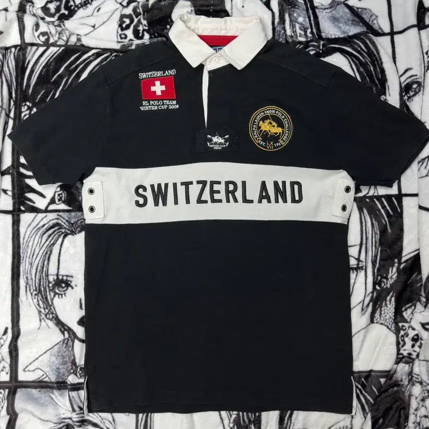 [BUNJANG] Polo Ralph Lauren Chief Keef Swiss Polo Lager Polo T-Shirt / 폴로 랄프로렌 치프키프 스위스 폴로 라거 카라티