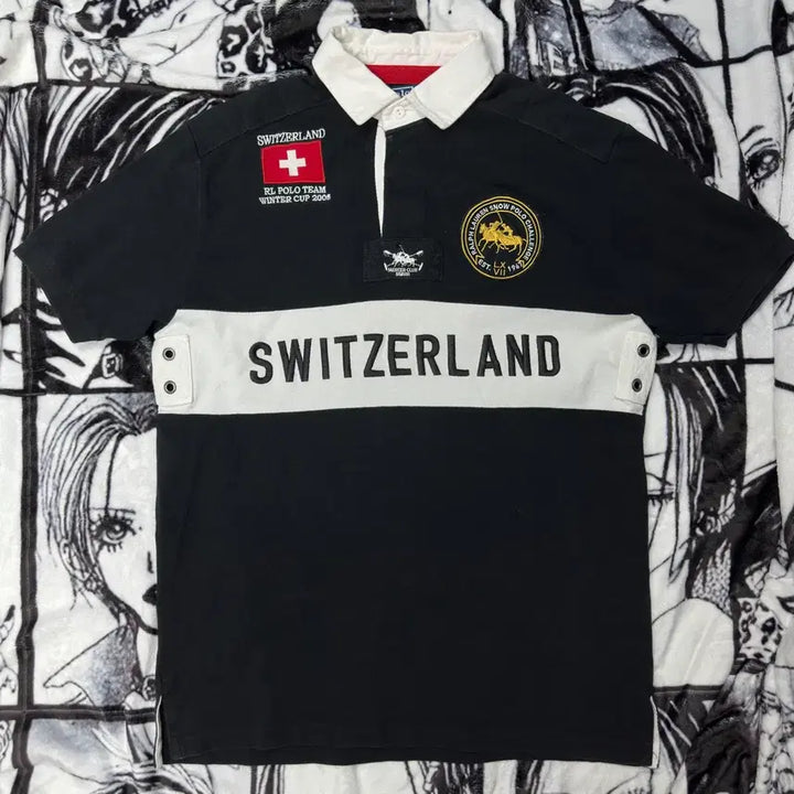 [BUNJANG] Polo Ralph Lauren Chief Keef Swiss Polo Lager Polo T-Shirt / 폴로 랄프로렌 치프키프 스위스 폴로 라거 카라티